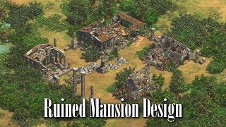 Designing a Ruined Mansion  AoE2DE Speed Design [upl. by Kane139]