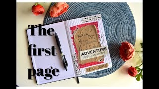 How to design the first page of your diary First Page Design [upl. by Vidda]