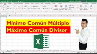 MCM y MCD en Excel 😃💻 Mínimo Común Múltiplo y Máximo Común Divisor [upl. by Latrena]