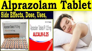 Alprazolam Tablets ip 05 mg 025 mg  Alpracare 05 tablet  Uses review Side Effects Dose [upl. by Leizo]