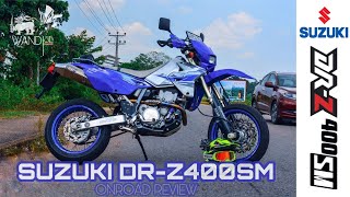 Suzuki DRZ400SM Review  SRI LANKA [upl. by Nahsyar]