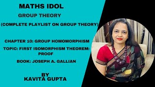 Lec 1011 Group TheoryFirst isomorphism Theorem  Proof [upl. by Trina189]