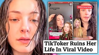 TikToker Ruins Her Life In Controversial Video [upl. by Packston476]