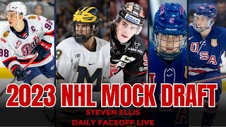 NHL Mock Draft 2023  Daily Faceoff Live [upl. by Tebzil]