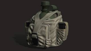 Bag for canteen  Army  zbrush [upl. by Claudina]