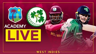 🔴 LIVE  West Indies Academy v Emerging Ireland  1st ODI [upl. by Airdnax955]