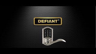 Defiant Touchpad Electronic Door Lever Programming [upl. by Narod463]