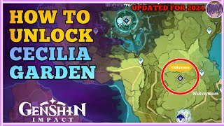 How to Unlock Cecilia Garden Puzzle 2024 Guide for Genshin Impact [upl. by Shani]