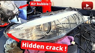 BMW Headlights Condensation repair part 2 [upl. by Lleumas130]