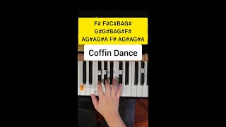 Coffin Dance Meme Easy Piano Tuto [upl. by Haniraz]