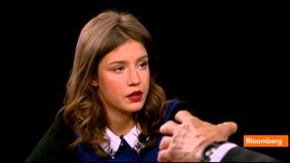 Adèle Exarchopoulos in The Charlie Rose Show on PBS 12112013 [upl. by Anurag]