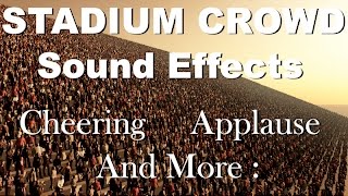 Stadium Crowd Sound Effects  One Hour  HQ [upl. by Stacie]