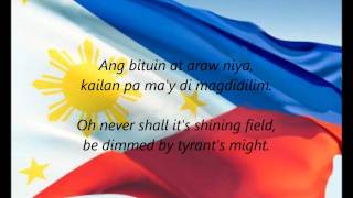 Philippine National Anthem  quotLupang Hinirangquot TLEN [upl. by Ynatirb825]