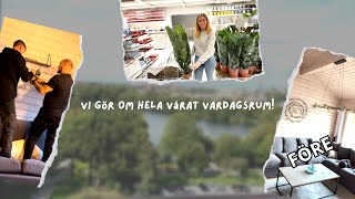 VLOGG  Vi gör om hela vårat vardagsrum [upl. by Aninat]