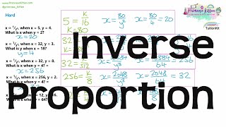 Inverse Proportion  Revision for Maths GCSE and IGCSE [upl. by Ojillib]