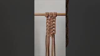 Új makramé minta laposcsomóval  new macrame pattern for beginners macrametutorial [upl. by Wurster]