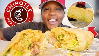 CHIPOTLE GIANT BURRITO MUKBANG 먹방 EATING SHOW [upl. by Iarised]