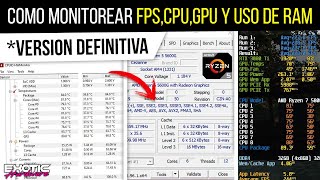 COMO MONITOREAR FPSCPUGPU Y USO DE RAM CON MSI AFTERBURNER HW MONITOR CPU Z 😱 2024 [upl. by Novj]