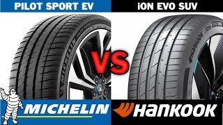 Michelin Pilot Sport EV vs Hankook iON evo SUV 2024 REVIEW [upl. by Neelram708]