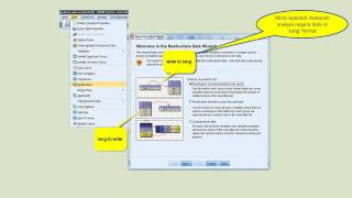 restructuring repeated measures in SPSS  wide  long formats [upl. by Eb]