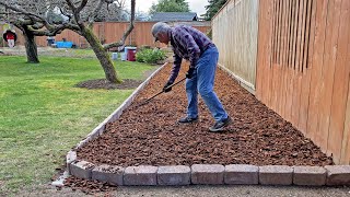 Install Beauty Bark Landscaping – DIY [upl. by Nuawtna]