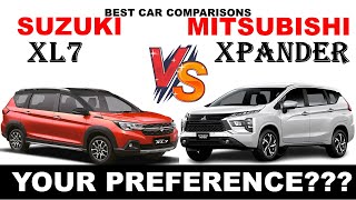 ALL NEW Suzuki XL7 Vs ALL NEW Mitsubishi XPANDER  Which one do you prefer [upl. by Belier329]