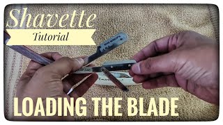 How to Load Blade in Shavette [upl. by Inwat]