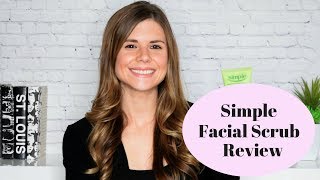 Simple Smoothing Facial Scrub Review [upl. by Yelkrab]