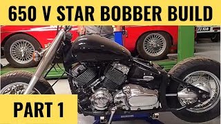 Bobber Build Yamaha V Star Dragstar XVS 650 AIS Removal [upl. by Supen420]