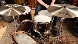 CampC WalnutPoplarMaple 3pc Kit Dark Walnut Stain  Chicago Drum Exchange Demo [upl. by Id]