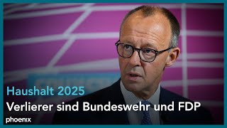 Haushalt 2025 Statements von Friedrich Merz CDU und Alexander Dobrindt CSU [upl. by Waneta]