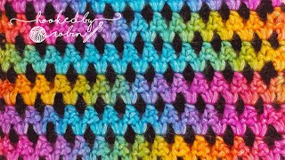 Crochet Zig Zag Pip Stitch  Crochet Tutorial [upl. by Ellette]