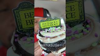 Beetlejuice Afterlife Cake from CRUMBL crumblreview beetlejuice chocolatecake [upl. by Steere328]