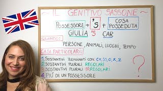 IL GENITIVO SASSONE Corso di Inglese [upl. by Tallula]