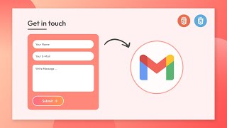 How To Create Working Contact Form Using HTML amp CSS  Receive Contact Form Data on Email [upl. by Otreblide]