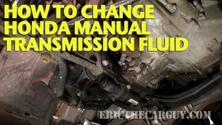 How To Change Honda Manual Transmission Fluid EricTheCarGuy [upl. by Icam188]