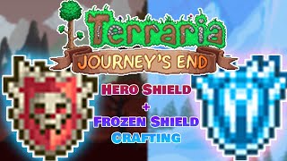 Terraria 14 Hero Shield  Frozen Shield Crafting Wiki Links and Time Stamps in the Description [upl. by Appledorf174]