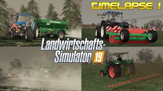 LS19  Timelapse 1 Geiselsberg Seasons Willkommen im wunderschönen Geiselsberg 🌾👨🏽‍🌾🚜💨 [upl. by Nahtonoj815]