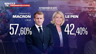 Emmanuel Macron est élu pour un second mandat avec 576 des voix [upl. by Tamara]