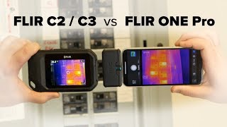 FLIR C2  C3 vs FLIR ONE Pro Thermal Camera Comparison [upl. by Vitek318]