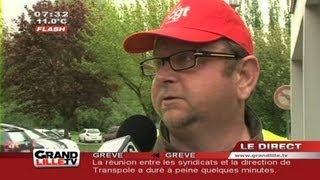 Transpole  3ème jour de blocage à Lille [upl. by Anauqed]