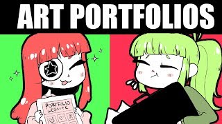 GET INTO ART SCHOOL How to Make a Portfolio  Look at My Old One [upl. by Adiaj]