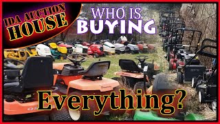 Ida Auction House Troy Built Honda Craftsman Push lawn Lawn Sweeper Vac Chipper Weed Eater [upl. by Jake]