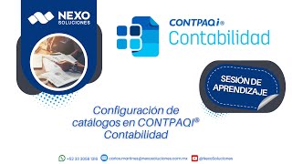 Sesión de Aprendizaje Configuración de catálogos en CONTPAQI® Contabilidad [upl. by Savinirs]