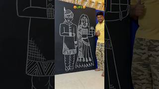 LIFE word se banaye khubsurat drawing ✍️ wedding drawingtutorial shorts [upl. by Ahsaek]