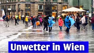 Unwetter in Wien 14092024 Extremer Regen [upl. by Euqinwahs]