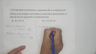 14 Propiedad conmutativa y asociativa de la multiplicación literales a b [upl. by Nanreh791]