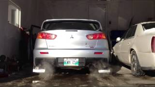 Evo X Perrin Exhaust HKS BOV [upl. by Aisauqal383]