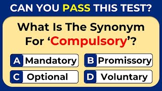 SYNONYMS QUIZ CAN YOU SCORE 2525 challenge 6 [upl. by Nileuqaj197]