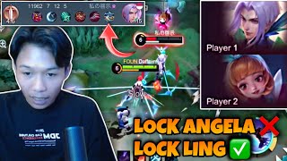 FANNY VS LING COMBO ANGELA GUA LOCK LING SAMPAI COKLAT [upl. by Arakahs]